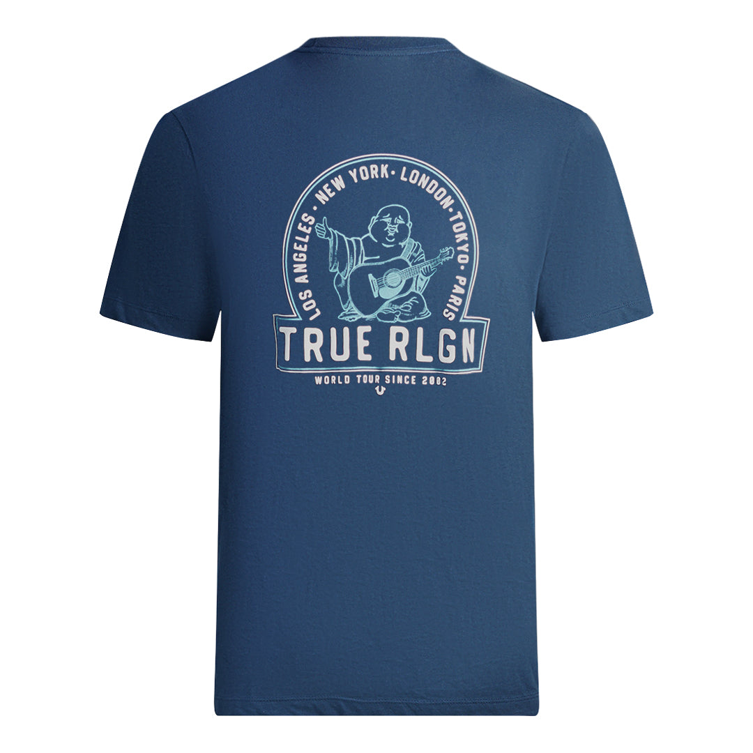 True Religion Mens 106668 T Shirt Blue