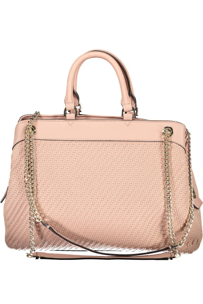 Guess Jeans Chic Pink Chain-Handle Shoulder Bag