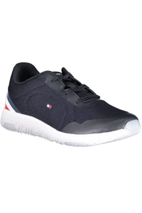 Tommy Hilfiger Sleek Blue Sneakers with Contrast Accents