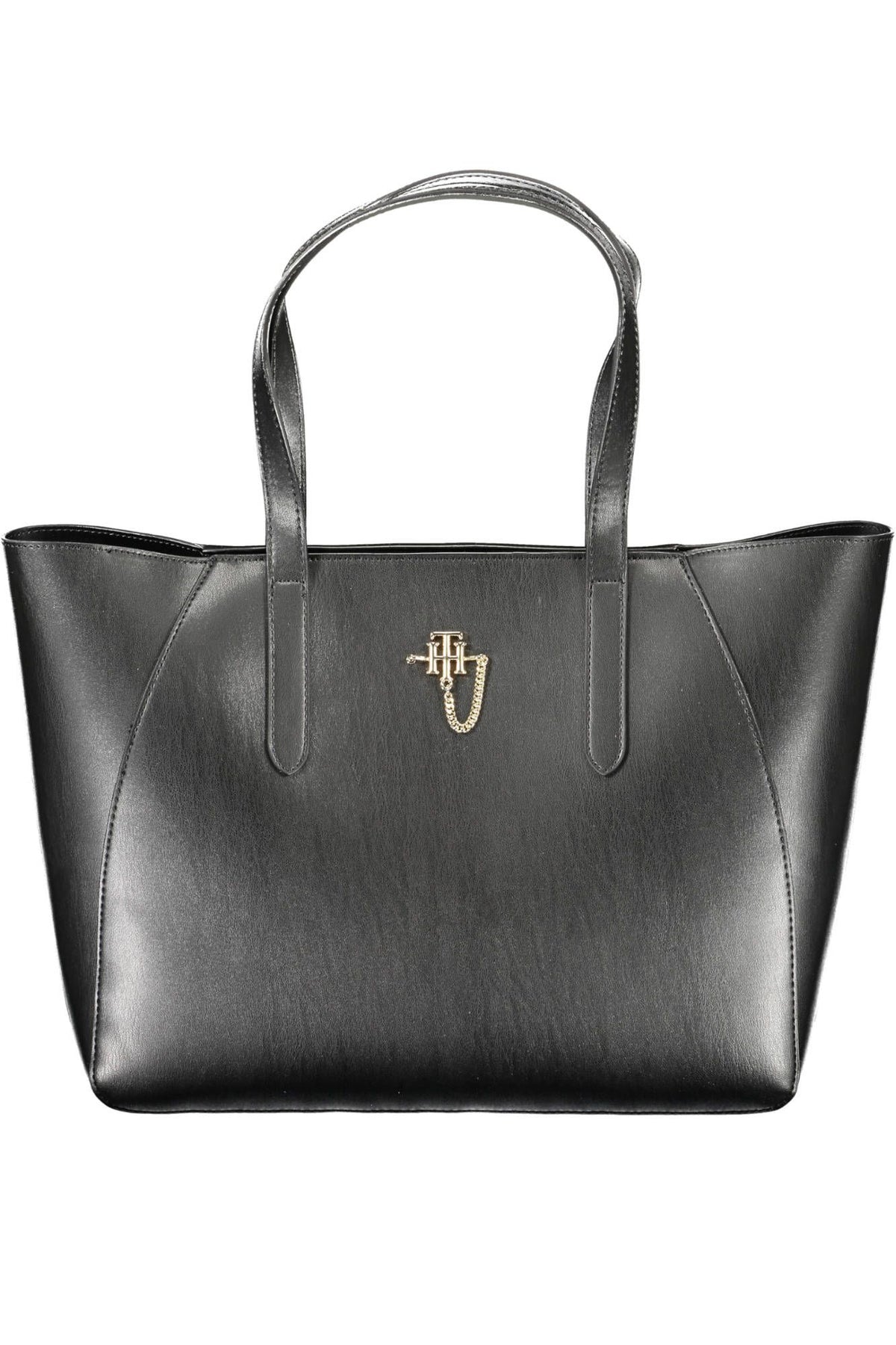 Tommy Hilfiger Elegant Black Shoulder Bag with Contrasting Details