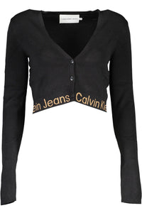 Calvin Klein Black Lyocell Women Cardigan