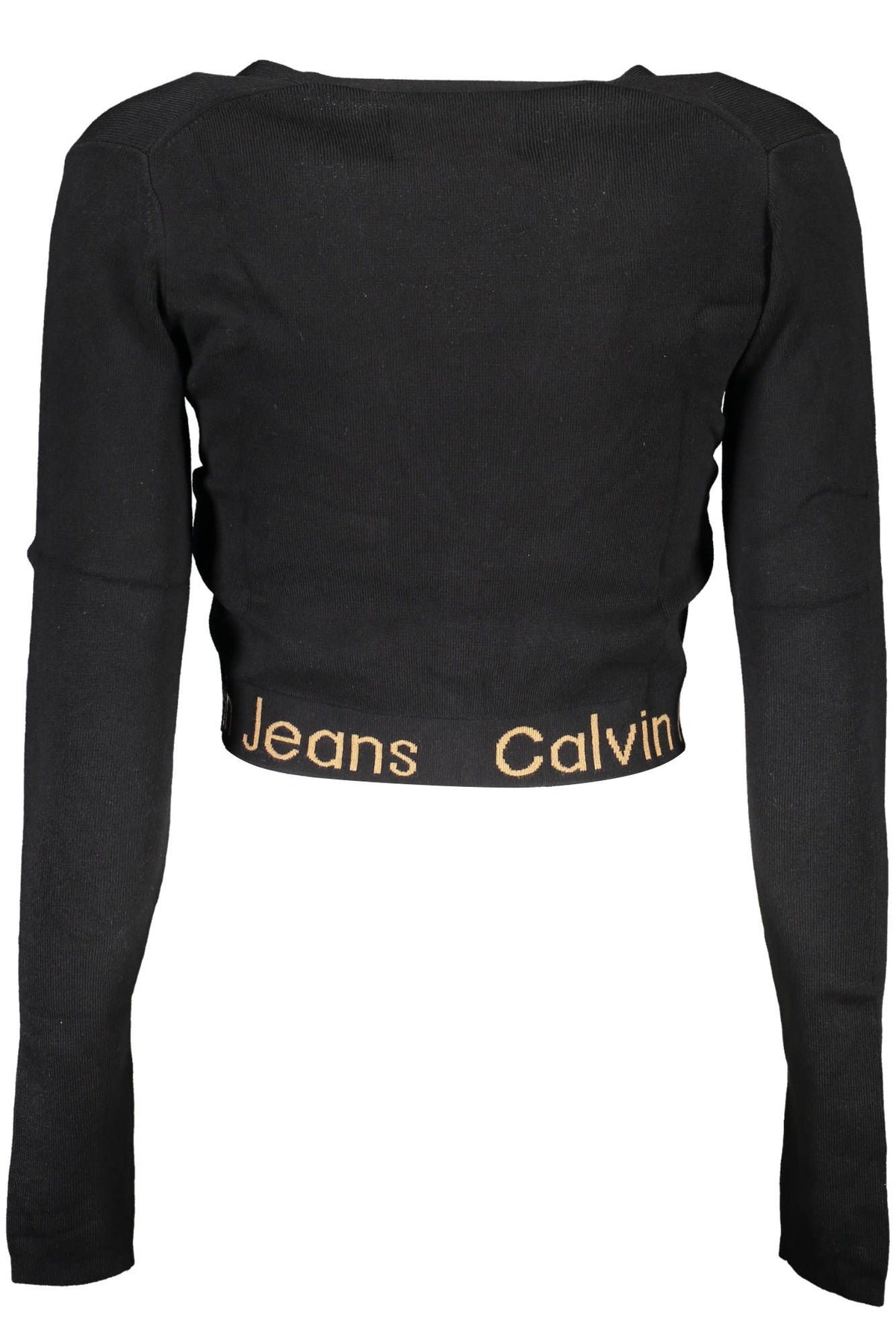 Calvin Klein Black Lyocell Women Cardigan