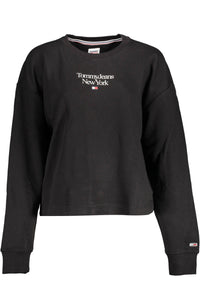 Tommy Hilfiger Chic Black Embroidered Logo Sweatshirt