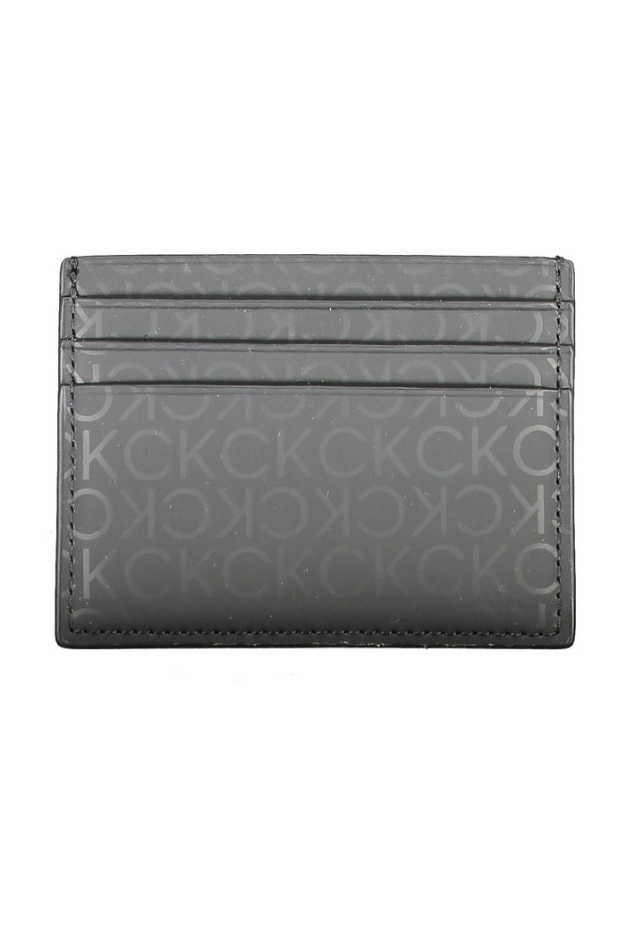 Calvin Klein Sleek Black Polyethylene Card Holder