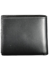 Tommy Hilfiger Elegant Black Leather Dual-Compartment Men's Wallet