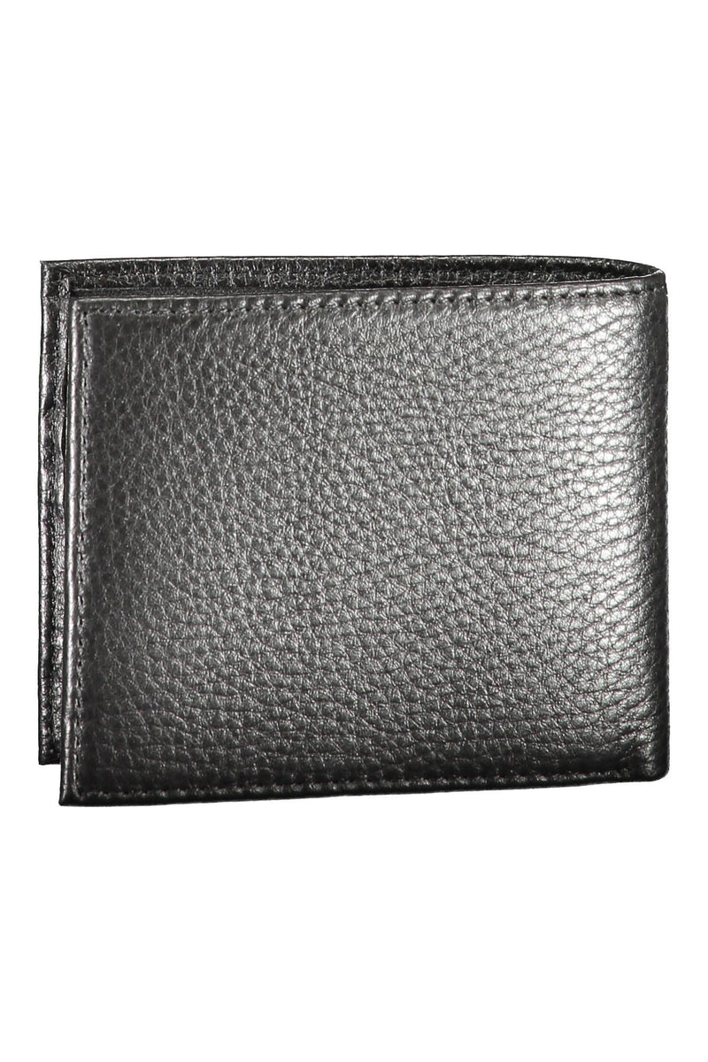 Tommy Hilfiger Elegant Black Leather Bifold Wallet