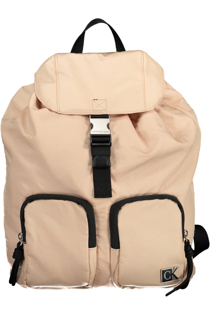 Calvin Klein Eco-Chic Pink Backpack with Contrasting Details