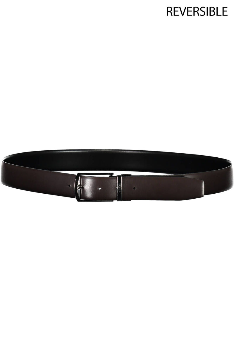 Calvin Klein Black Leather Men Belt