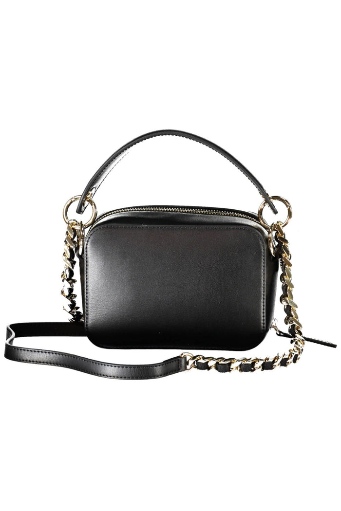 Tommy Hilfiger Elegant Black Chain Strap Handbag