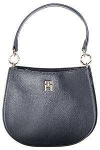 Tommy Hilfiger Elegant Blue Two-Compartment Handbag