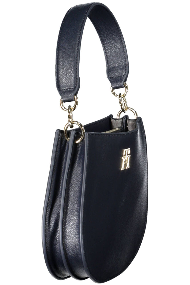 Tommy Hilfiger Elegant Blue Two-Compartment Handbag