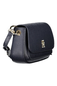 Tommy Hilfiger Chic Blue Polyurethane Shoulder Bag