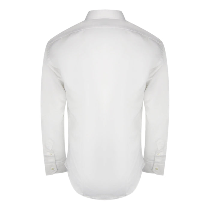 Aquascutum Plain Long Sleeve White Shirt