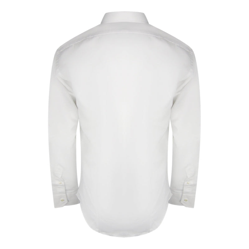 Aquascutum Branded Long Sleeve White Shirt