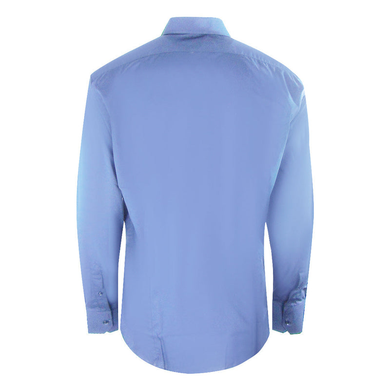 Aquascutum Branded Long Sleeve Blue Shirt