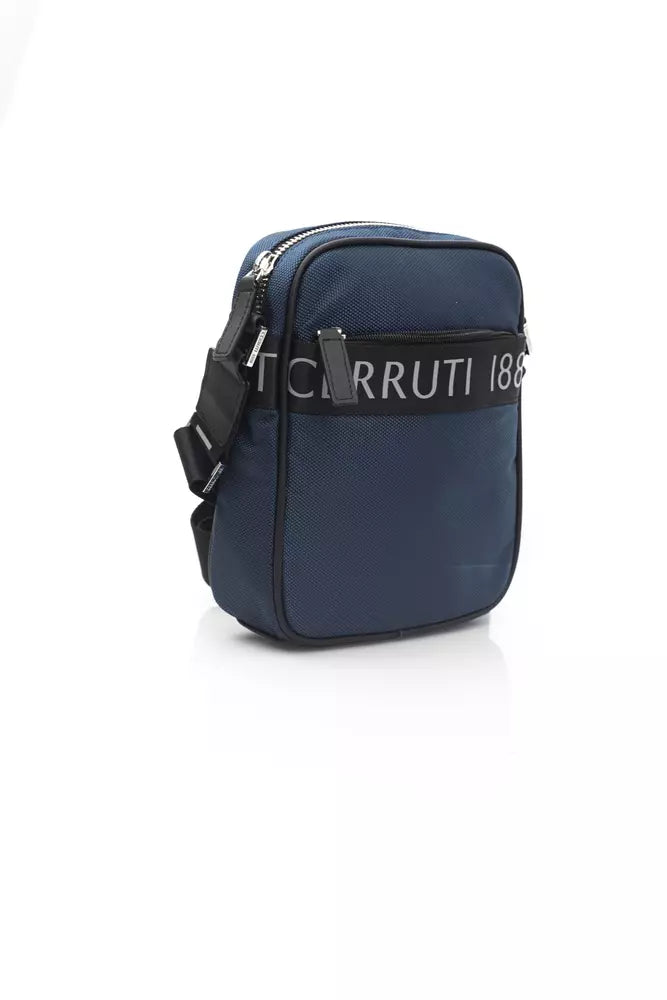 Cerruti 1881 Blue Nylon Men Messenger Bag