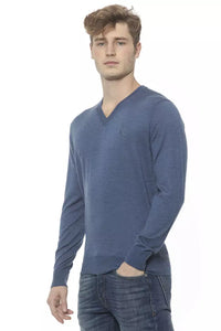 Billionaire Italian Couture Elegant Cashmere V-Neck Men's Sweater