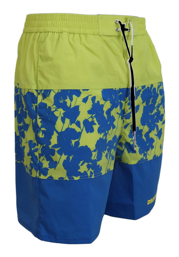 Dsquared² Exquisite Blue Green Swim Shorts Boxer