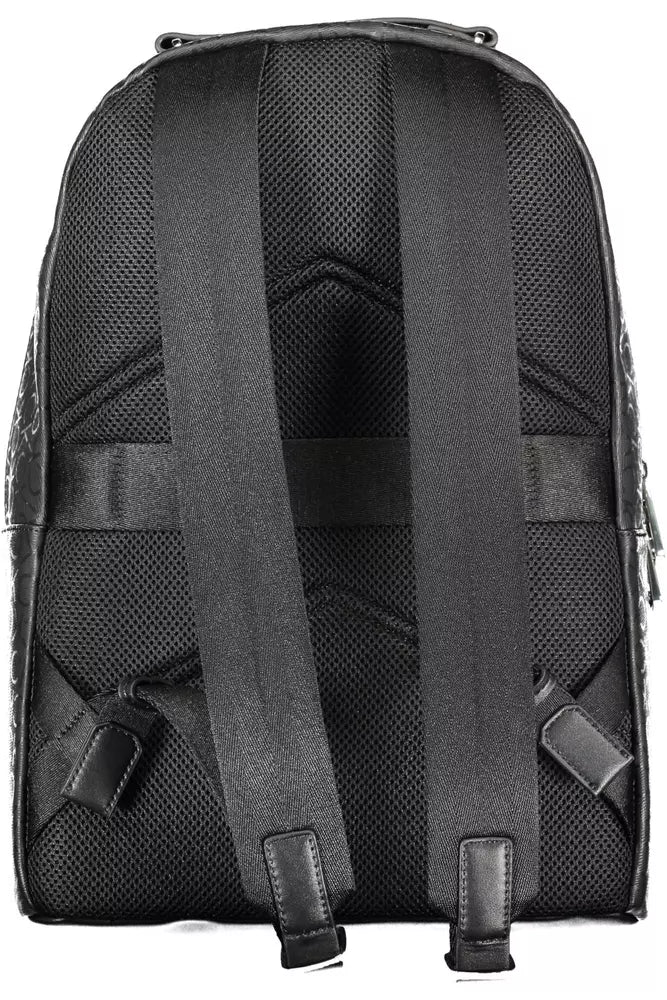 Calvin Klein Black Polyester Men Backpack