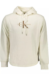 Calvin Klein White Cotton Men Sweater