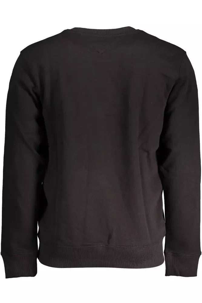 Tommy Hilfiger Black Cotton Men Sweater