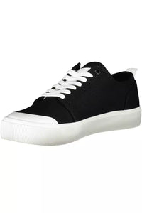 Calvin Klein Sleek Black Sports Sneakers with Eco-Friendly Twist