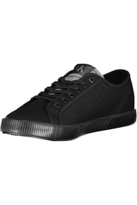 Calvin Klein Sleek Black Sneakers With Eco-Conscious Design