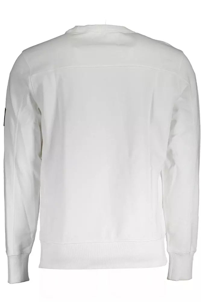 Calvin Klein White Cotton Men Sweater