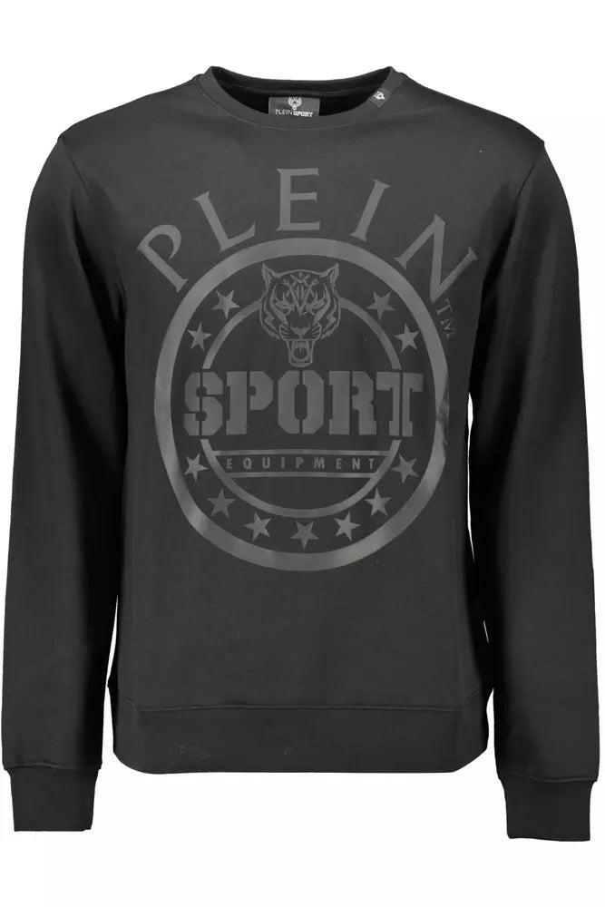 Plein Sport Black Cotton Men Sweater