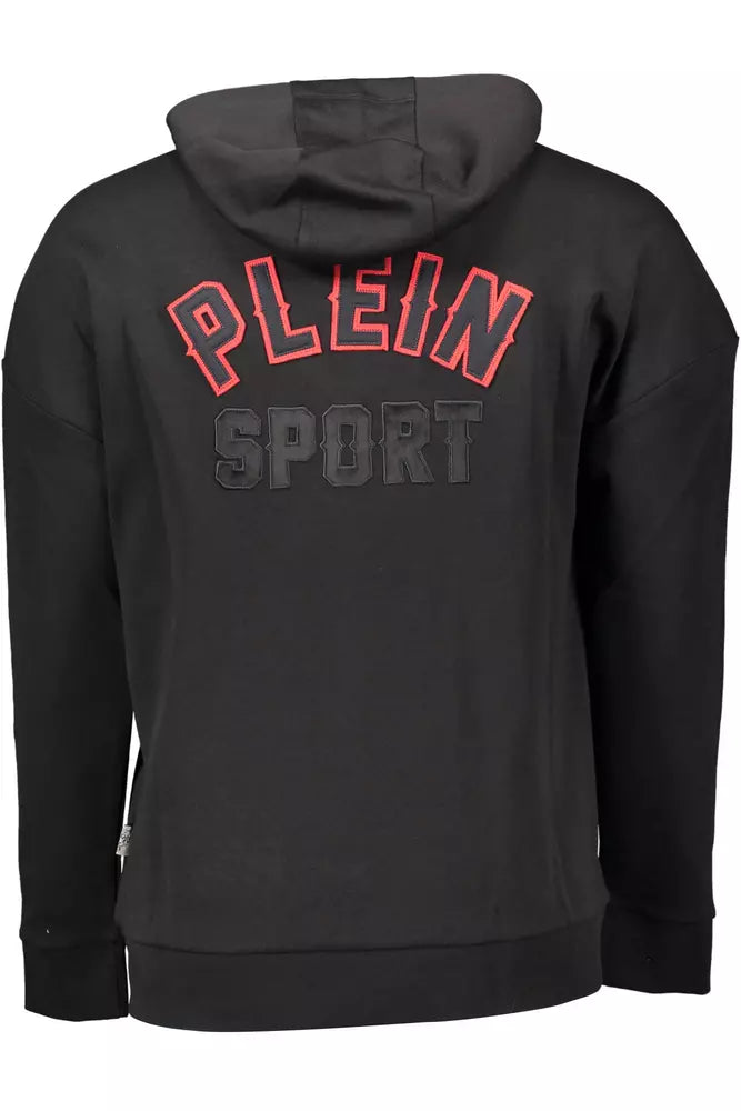 Plein Sport Black Cotton Men Sweater