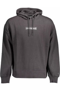 Calvin Klein Elevated Black Cotton Hooded Sweatshirt