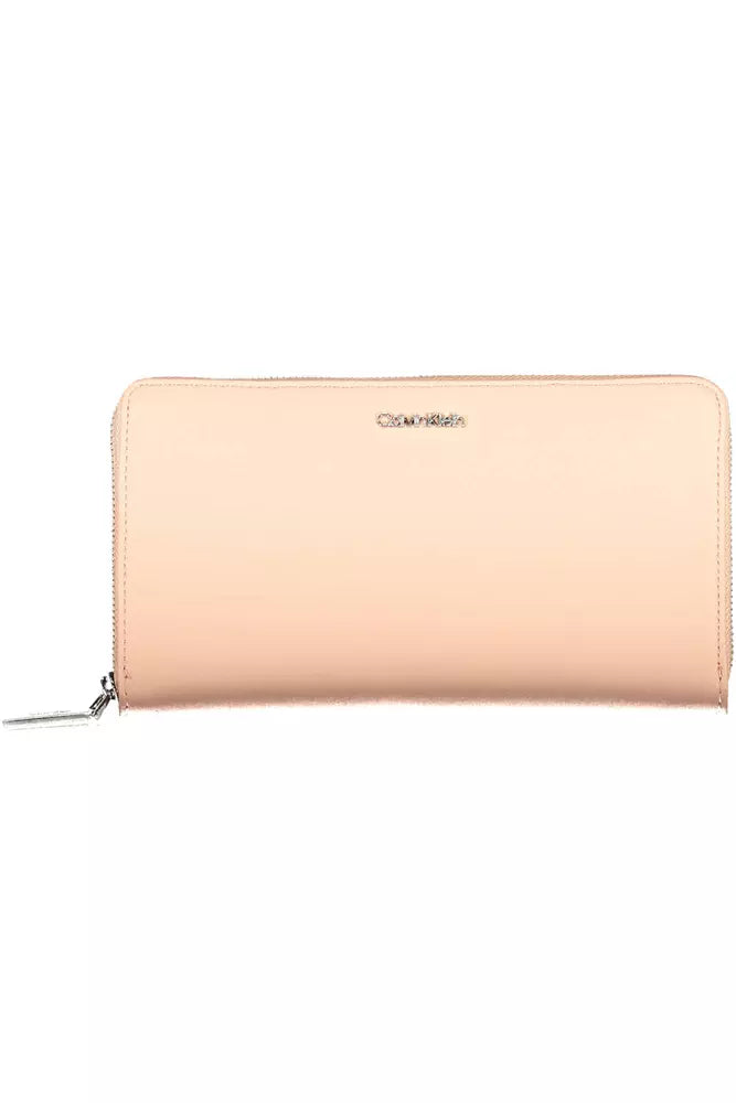 Calvin Klein Chic Pink Polyethylene Wallet with RFID Blocking