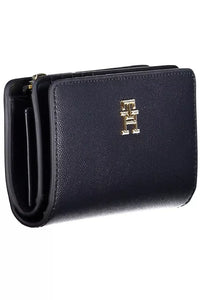 Tommy Hilfiger Elegant Blue Wallet with Multiple Compartments