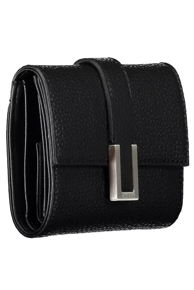 Calvin Klein Elegant Contrasting Detail Snap Wallet