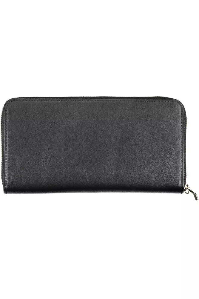 Calvin Klein Elegant Black Polyethylene Five-Compartment Wallet