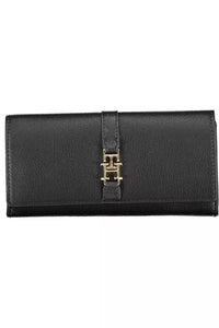 Tommy Hilfiger Elegant Black Contrast Detail Wallet