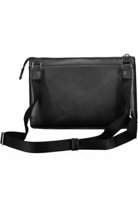 Calvin Klein Sleek Black Shoulder Bag with Logo Detail