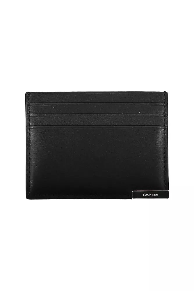 Calvin Klein Sleek Black Polyethylene Cardholder