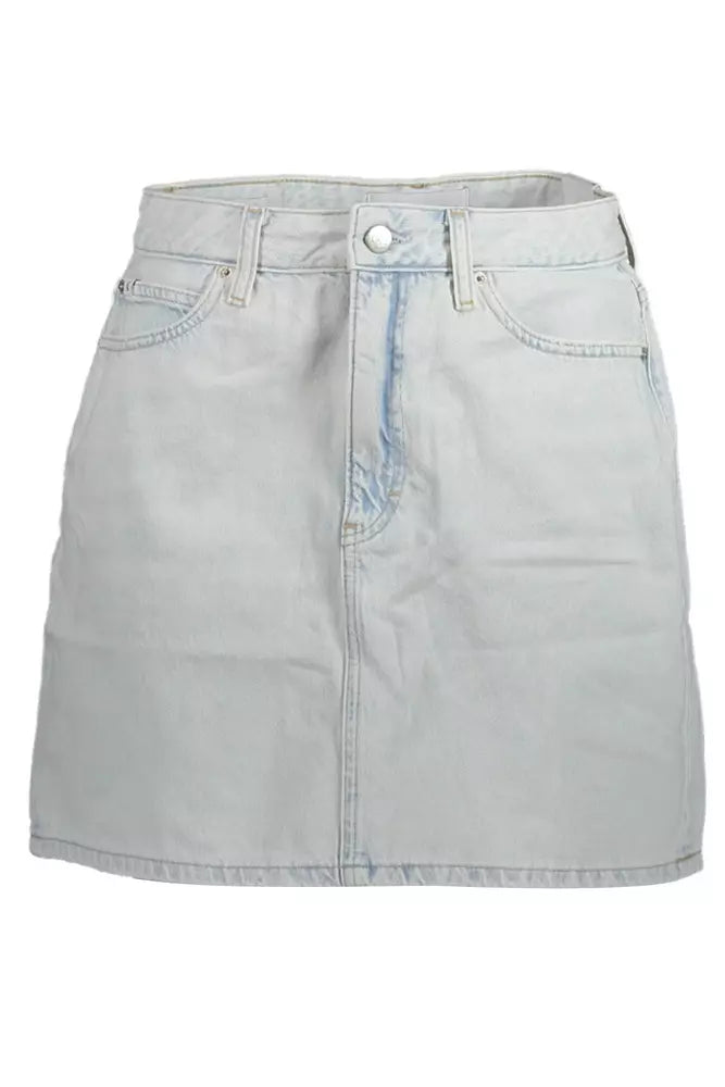 Calvin Klein Chic Light Blue Denim Mini Skirt