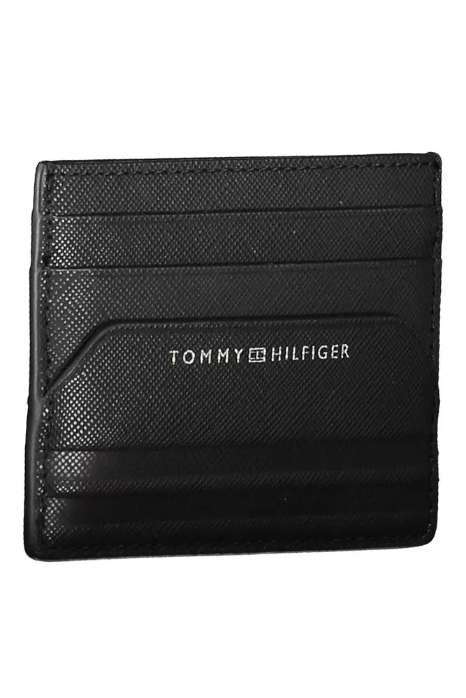 Tommy Hilfiger Black Leather Men Wallet