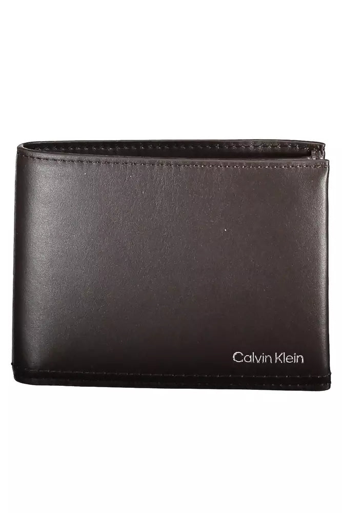 Calvin Klein Brown Leather Men Wallet