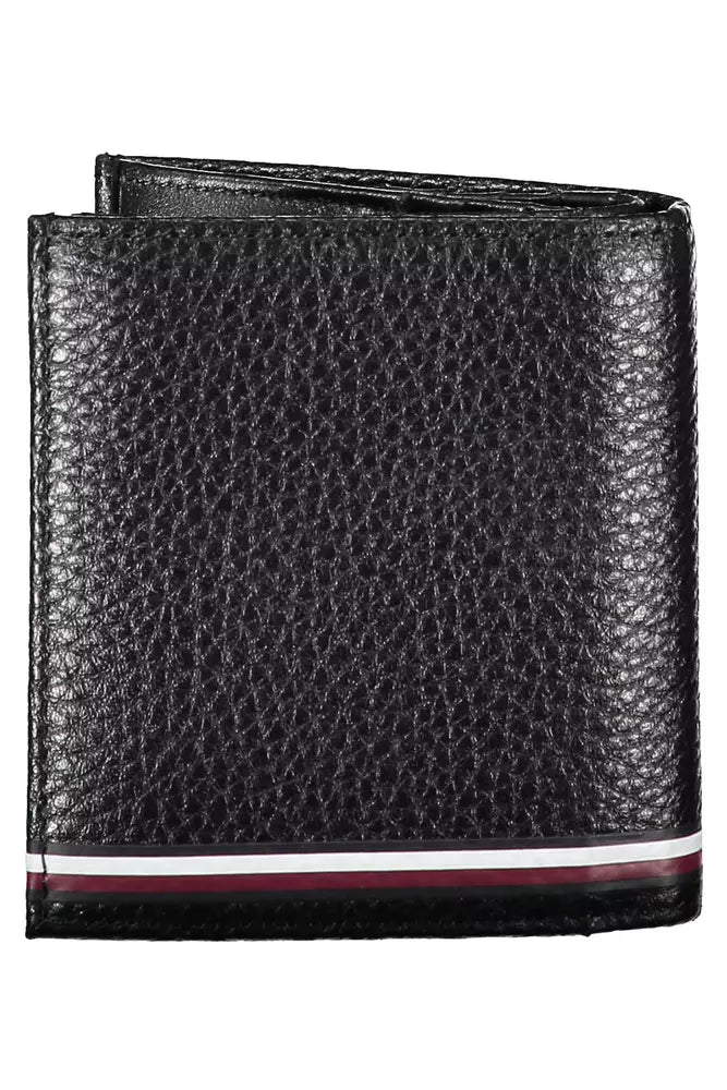 Tommy Hilfiger Black Leather Men Wallet