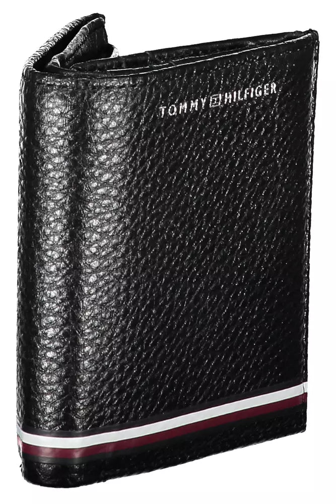 Tommy Hilfiger Black Leather Men Wallet