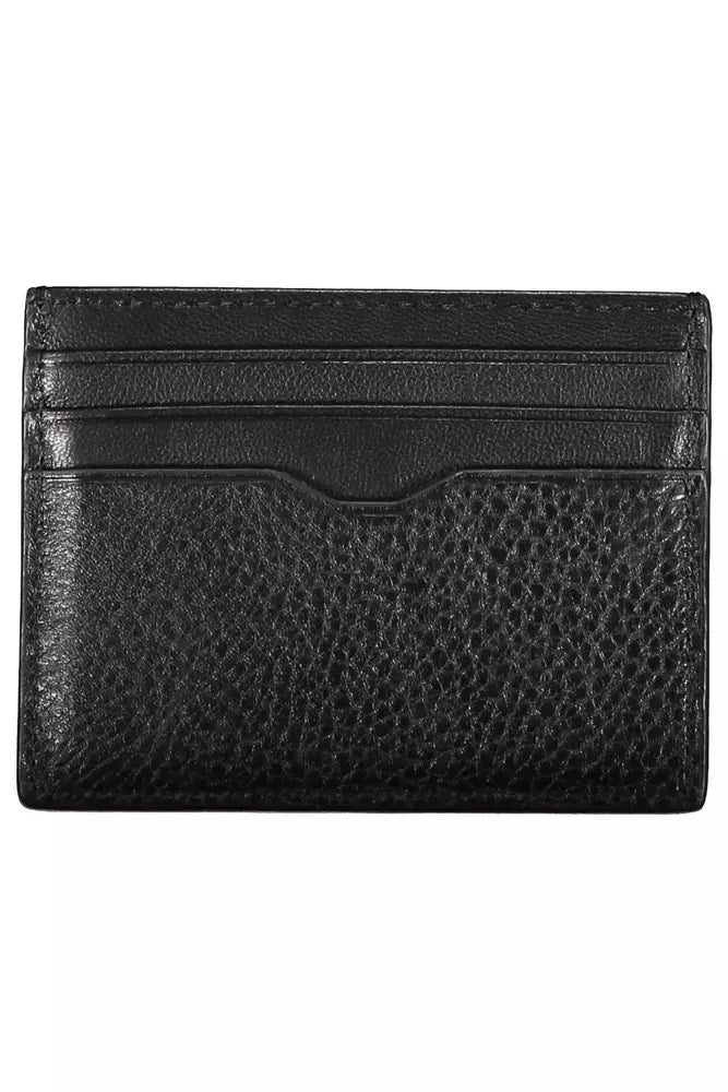 Tommy Hilfiger Sleek Leather Card Holder with Contrast Detail