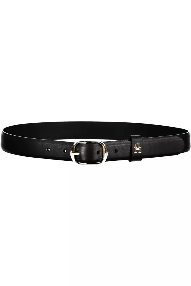 Tommy Hilfiger Black Leather Women Belt