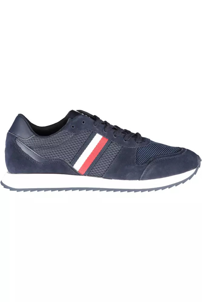 Tommy Hilfiger Blue Polyester Men Sneaker