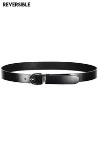 Calvin Klein Elegant Reversible Black Belt with Metal Buckle