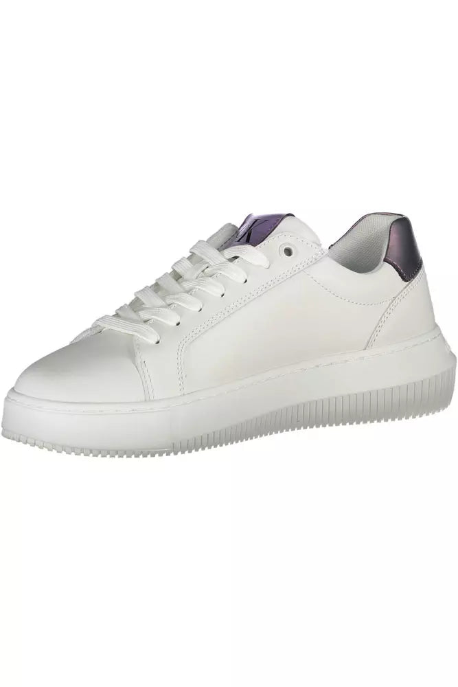 Calvin Klein White Leather Women Sneaker