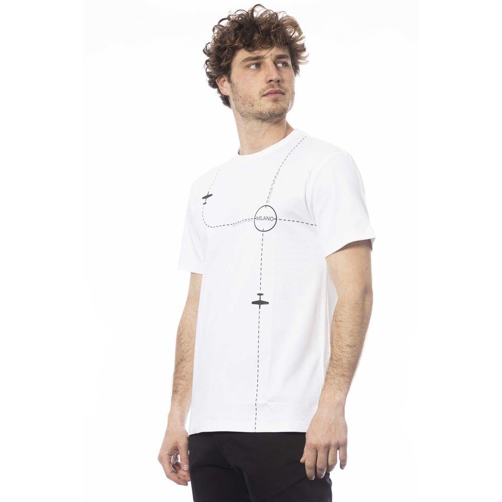 Trussardi Elegant White Cotton Crew Neck Tee