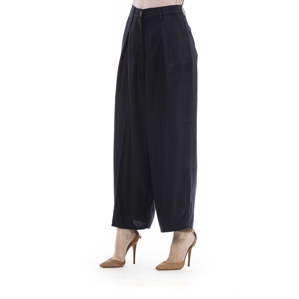 Jacob Cohen Elegant Black Cotton Trousers with Pockets